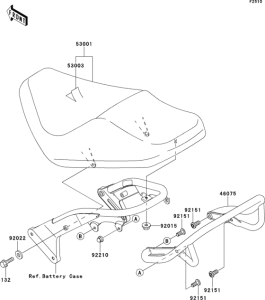 VN800 Сиденье