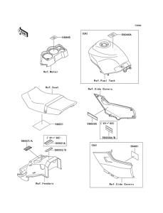 EX250 Наклейки