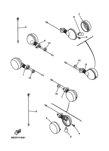 YB-1 Rear flasher light assy