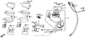 CB650 Спидометр + тахометр
