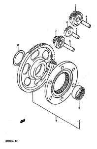 DR800 Муфта стартера