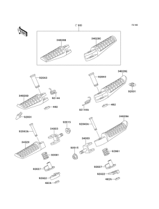 ZR550 Подножки
