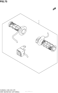 DL650 (ABS) Grip Heater Set (Optional)