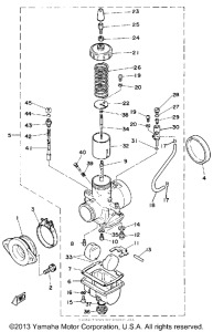 TZ250G Карбюратор