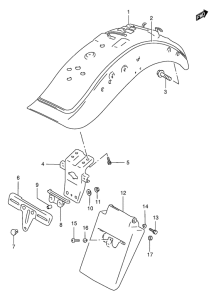 VS1400 Заднее крыло
