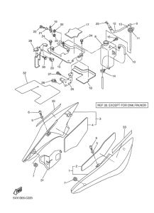 FZ6-S Боковые обтекатели