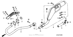 XR200R Глушитель