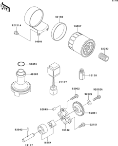 EJ650 Масляный насос