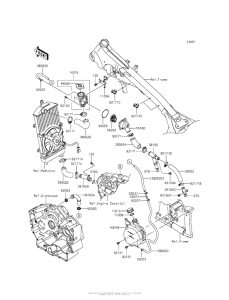 VN900 Патрубки охлаждения