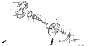 TL125 Передний тормоз
