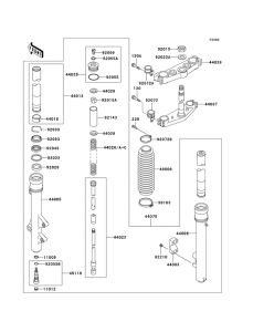 Вилка передней оси