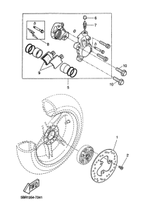 YQ50 Rear brakecaliper