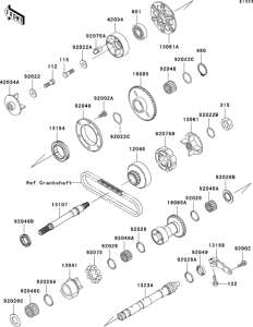 ZX1100 Валансирный вал