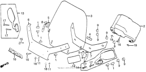 GL1100I Ветровое стекло