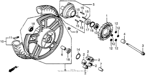 VF500C Переднее колесо