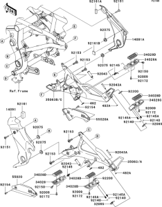 EX650 Подножки