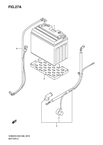 SV650 Аккумулятор