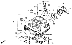 XR500 Головка цилиндров