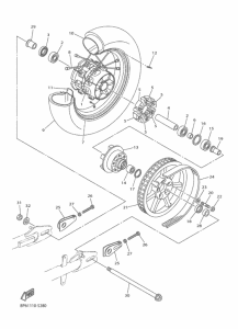 XVS950C Переднее колесо