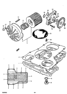 GS850 Oil pump - oil filter