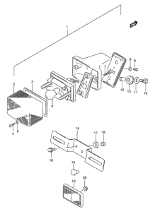 DR125 Задний комбинированный сигнал