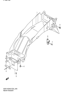 GSX1400 Заднее крыло