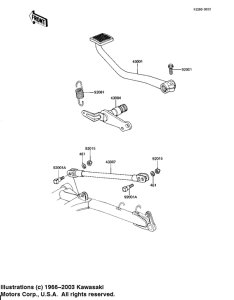 KZ1100 Педаль тормоза