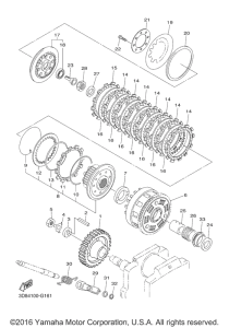 XVS1300BG Сцепление