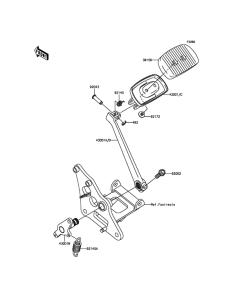 VN900 Педаль тормоза