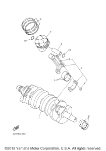 YZF-R6 Коленчатый вал и Поршень
