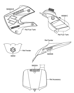 DR-Z110 Наклейка