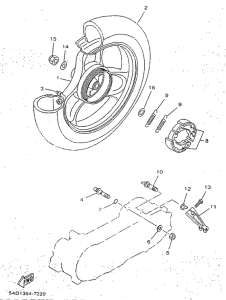 YN50R Переднее колесо