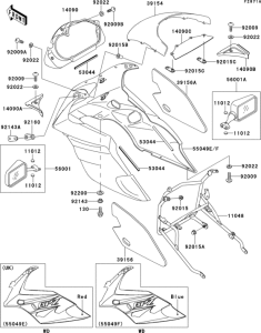 EX500 Cowling(ex500-d2)