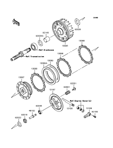 BJ250 Сцепление