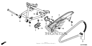 CRF70F Swingarm + chain case