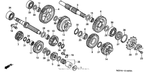 XR650R Трансмиссия