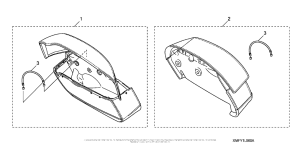 VT1300CT Leather Saddlebags
