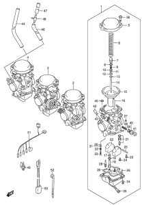 GSX750 Carburetor assy