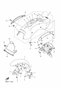 XVS1100 XVS11A Крыло