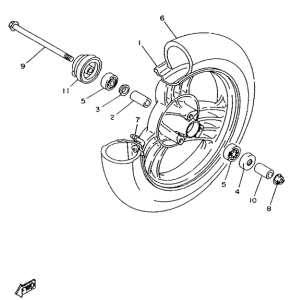 YA50S Переднее колесо