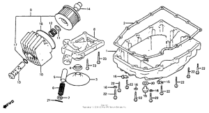 CB750SC Oil filter + oil pan