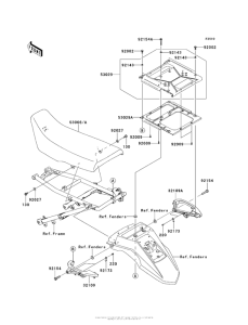 KL650 Сиденье