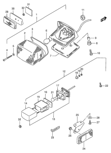 VS600 Задний комбинированный сигнал