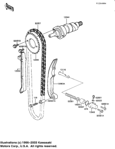 KZ250 Camshaft / chain / tensioner