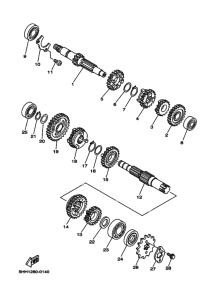 XT125X Трансмиссия
