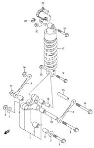 DL1000 Втулки заднего рычага