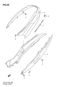 UG110 Обтекатель задний