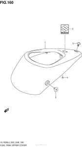 VL1500B Fuel Tank Upper Cover (Vl1500L4 E33)