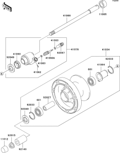 VN800 Переднее колесо