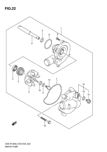 GSX-R1000 Водяная помпа